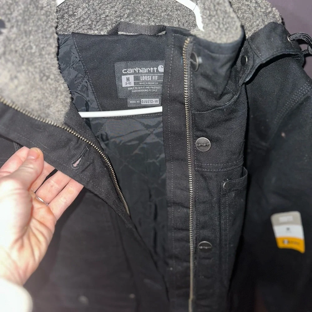 Carhartt Black Heavy Quilted Insulated Duck Jacket - Picture 10 of 10